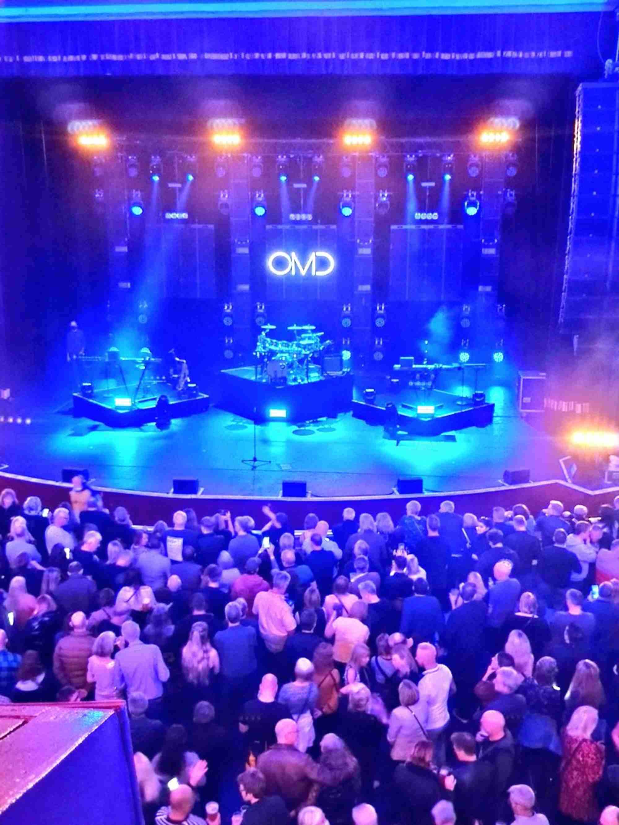 View of OMD at Manchester Apollo from Seat Block Front Circle